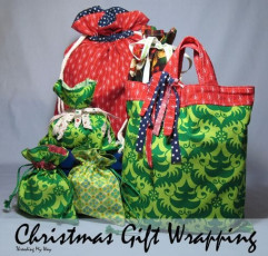 Reusable Christmas Fabric Gift Wrap