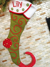 Personalized Christmas stocking pattern and tutorial