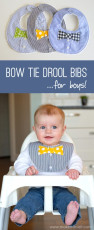 Men's shirt Bow tie drool bibs for boys