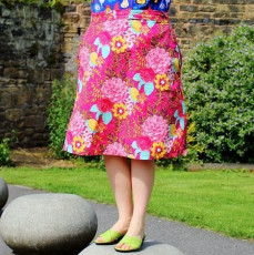 A line skirt with pockets sewing tutorial