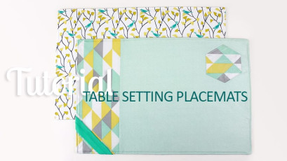 Table Setting Placemats Tutorial