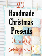 20 Handmade Christmas Gifts to Start Sewing NOW