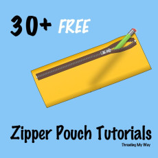 30+ Free Zipper Pouch Tutorials