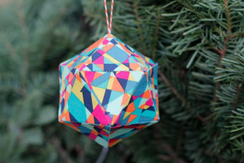 Geometric Christmas Ornament Tutorial