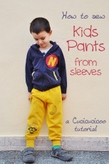 Kids Pants From Sleeves