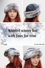 Winter Hat With Faux Fur Trimming