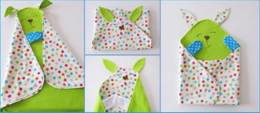 Cute and Colorful Baby Blanket and Toy All in One