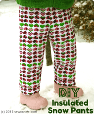 Make In One Hour or Less: Insulated Snow Pants