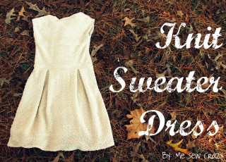 Comfy Knit Sweater Dress Tutorial