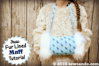Warm for Winter: Faux Fur Lined Muff Tutorial