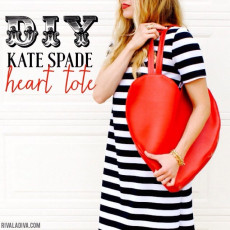 Kate Spade Inspired Heart Tote Tutorial