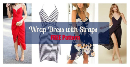 Wrap Dress with Straps – FREE pattern