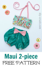 2-piece Sunsuit FREE Sewing Pattern For Babies