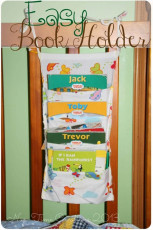 FREE Tutorial: Fabric Book Hanger