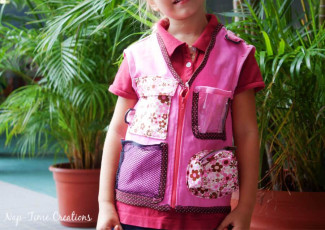 Little Explorers Vest Free Pattern and Tutorial