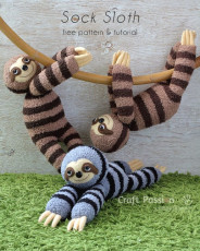 Sock Sloth FREE Pattern and Tutorial