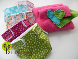 How to Make Doll Diapers and Wipes Tutorial