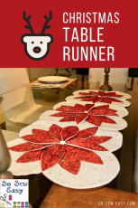 Christmas Table Runner FREE Sewing Pattern and Tutorial