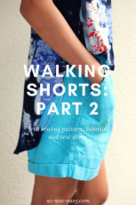 Walking Shorts Sew Along: Part Two – Slant Pocket and Zipper