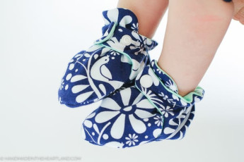 How to Sew Baby Booties- Sewing Pattern and Tutorial