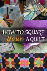 FREE Tutorial: How to Square a Quilt