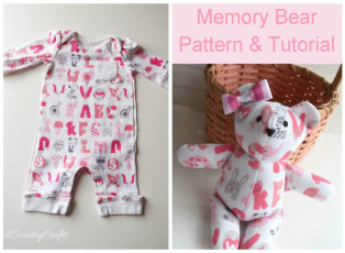 Baby Clothes Memory Bear FREE Pattern and Tutorial
