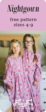 Flannel Nightgown FREE Sewing Pattern and Tutorial