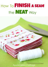 FREE Tutorial: How To Finish A Seam The Neat Way
