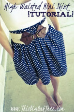 High-Waisted Mini Skirt FREE Sewing Tutorial