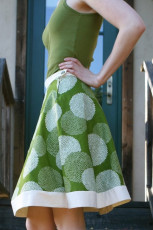 Hemless A-line Skirt FREE Sewing Tutorial