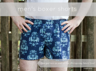 Boxer Shorts FREE Sewing Pattern and Tutorial