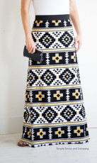 Simple Women's Maxi Skirt FREE Pattern and Tutorial