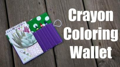 Crayon Coloring Wallet FREE Sewing Pattern and Tutorial