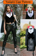 Vampire Cape Pattern – Unisex Easy Halloween Costume: Part 1