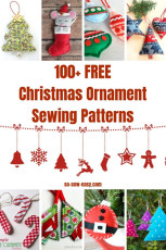 100+ FREE Christmas Ornament Sewing Patterns
