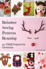 Reindeer Sewing Patterns Roundup: 45+ FREE Projects for Christmas