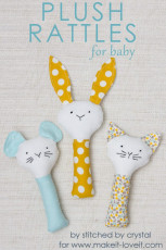 FREE Sewing Pattern: Plush Rattle for Baby