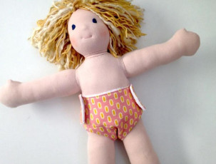 Doll Diaper FREE Sewing Pattern and Tutorial