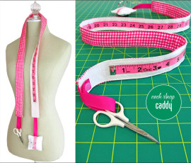 Measuring Tape Neck Caddy FREE Sewing Tutorial
