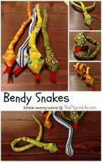 Bendy Snakes FREE Sewing Tutorial