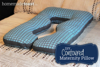 DIY Contoured Maternity Pillow FREE Sewing Pattern