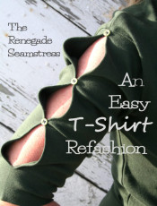 An Easy T-shirt Refashion FREE Sewing Tutorial