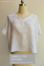 Linen V-Top FREE Sewing Pattern