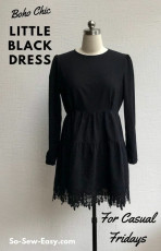 Little Black Dress FREE Sewing Pattern