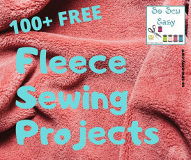 100+ Free Fleece Sewing Projects Roundup