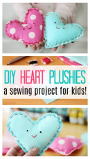 Heart Plushie Sewing Project for Kids