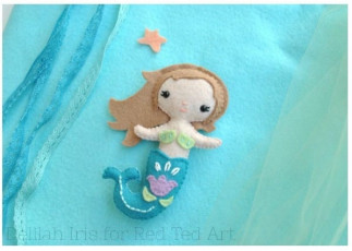 Little Felt Mermaid FREE Sewing Pattern
