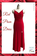 Red Prom Dress FREE Sewing Pattern and Tutorial
