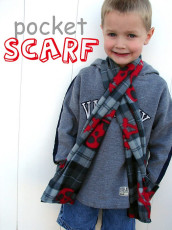 Scarf with Pockets FREE Sewing Tutorial