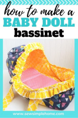 Baby Doll Bassinet FREE Sewing Pattern